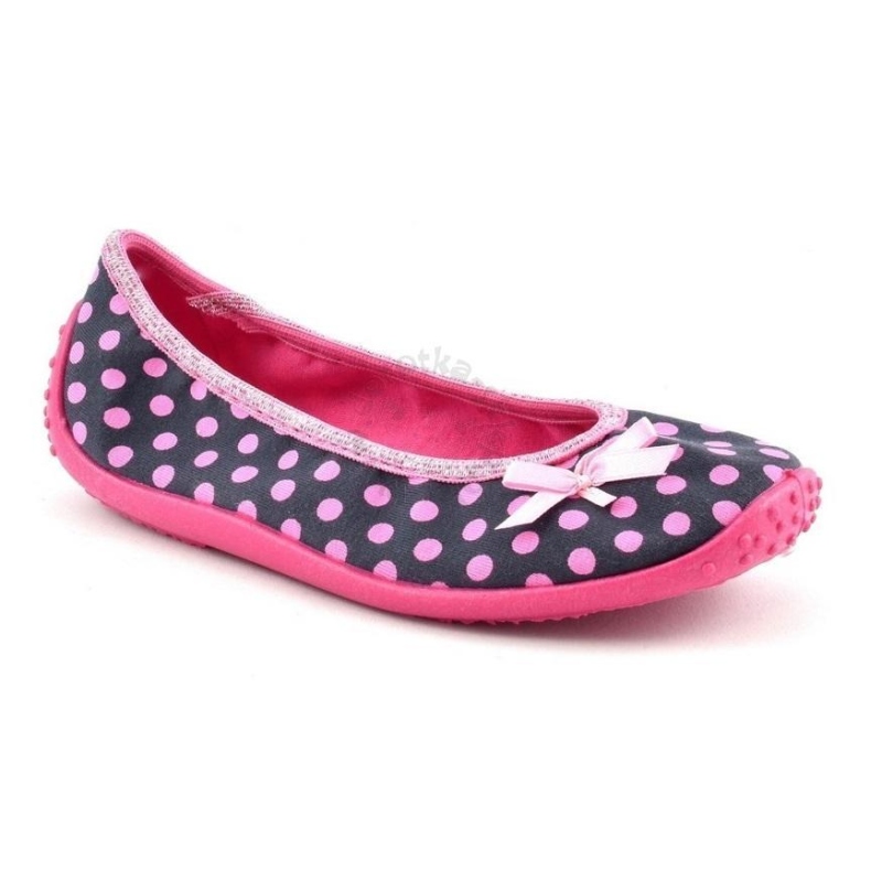 893Y094 31 - dívčí nízká,šedá, růž. tečky,mašlička