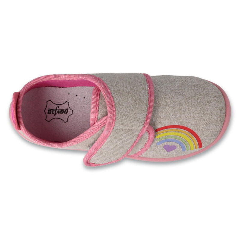902Y020 - dívčí obuv Befado SOFTER,SZ,šedo-růž.
