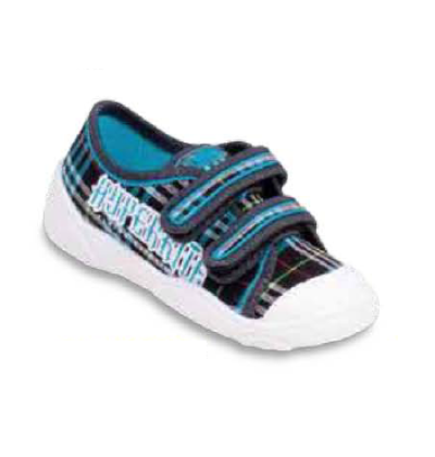 907P069 20 - dět.tenisky-2 SZ, tm.modré káro