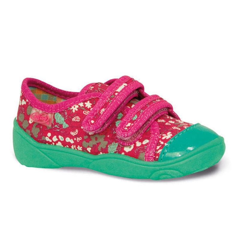 907P075 18 - dívčí tenisky-2 SZ,zeleno-červené