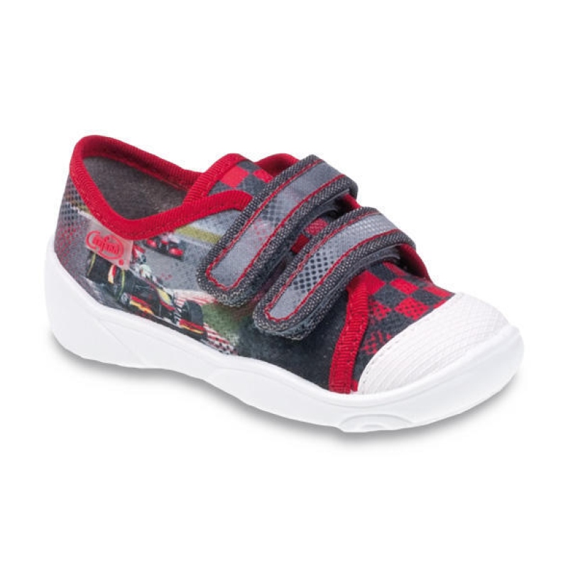 907P093 18 - chl.tenisky-2 SZ,šedá,šachov.,formule