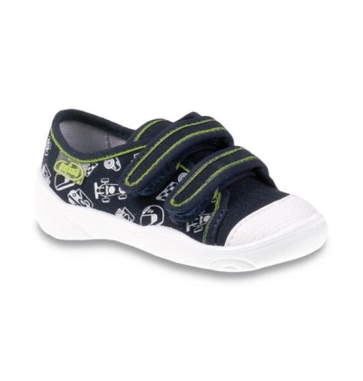 907P097 18 - chl.tenisky-2 SZ, tm.modrá, formule