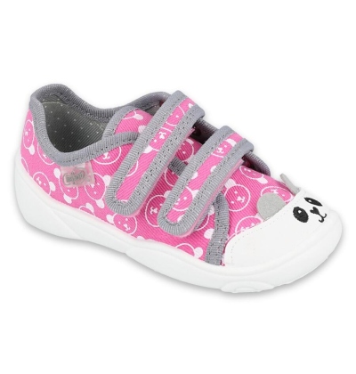 907P131 18 - dívčí tenisky Befado 2SZ růžové, méďa