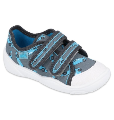 907P132 18 chlapecké tenisky Befado 2 SZ šedé,auta