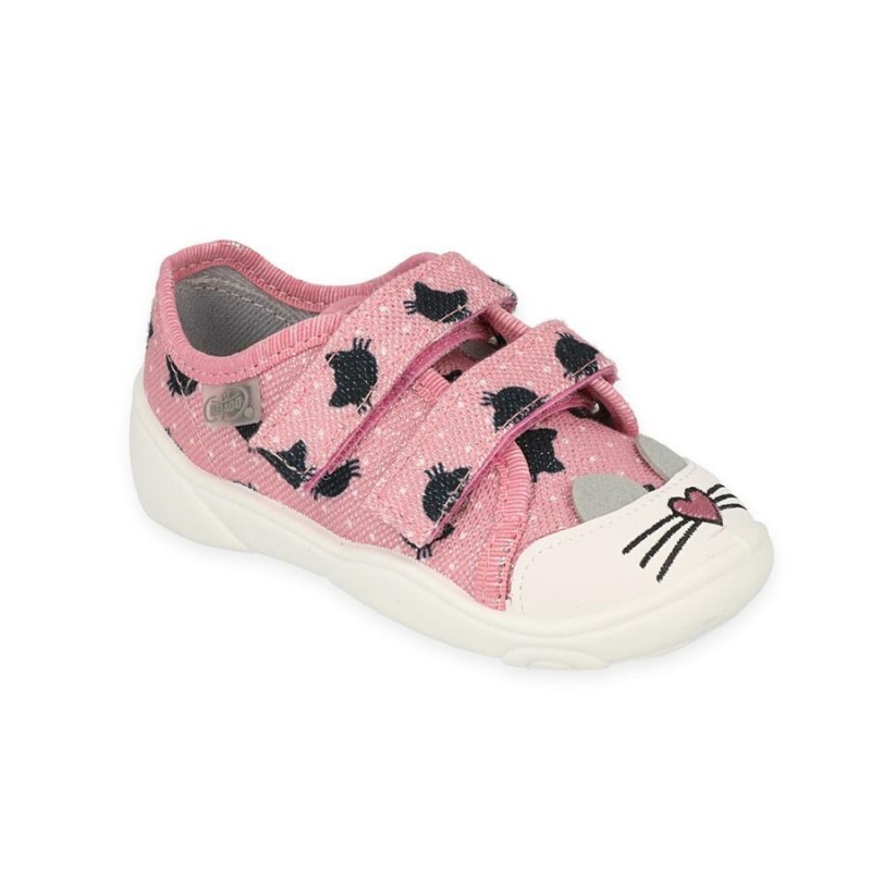 907P150 18 - dívčí tenisky Befado 2SZ růžové kočka