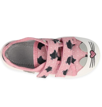 907P150 18 - dívčí tenisky Befado 2SZ růžové kočka