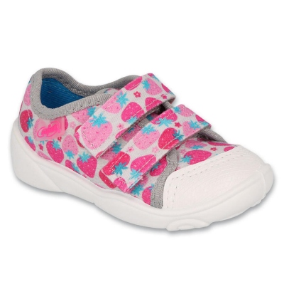 907P152 22 - dívčí tenisky Befado 2SZ růž.jahody