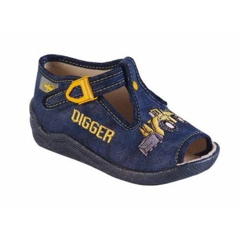 947B141 18 - chl.sandálek, modrá, bagr, DIGGER