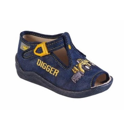 947B141 18 - chl.sandálek, modrá, bagr, DIGGER