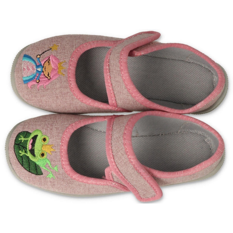 955X025 25 dívčí bačkorky Befado růžové, princezna