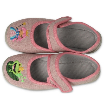 955X025 25 dívčí bačkorky Befado růžové, princezna