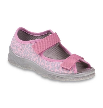 969X092 25 - dív.sandálek s patou,růž.pantera