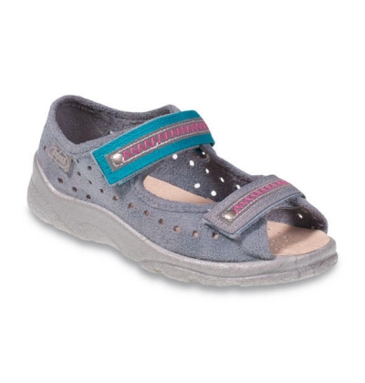 969X096 27 - dív.sandálek s patou,kož.stélka, šedá