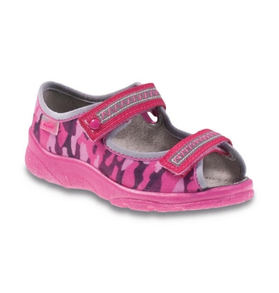 969X120 25 - dívčí sandálek s patou, růžový maskáč