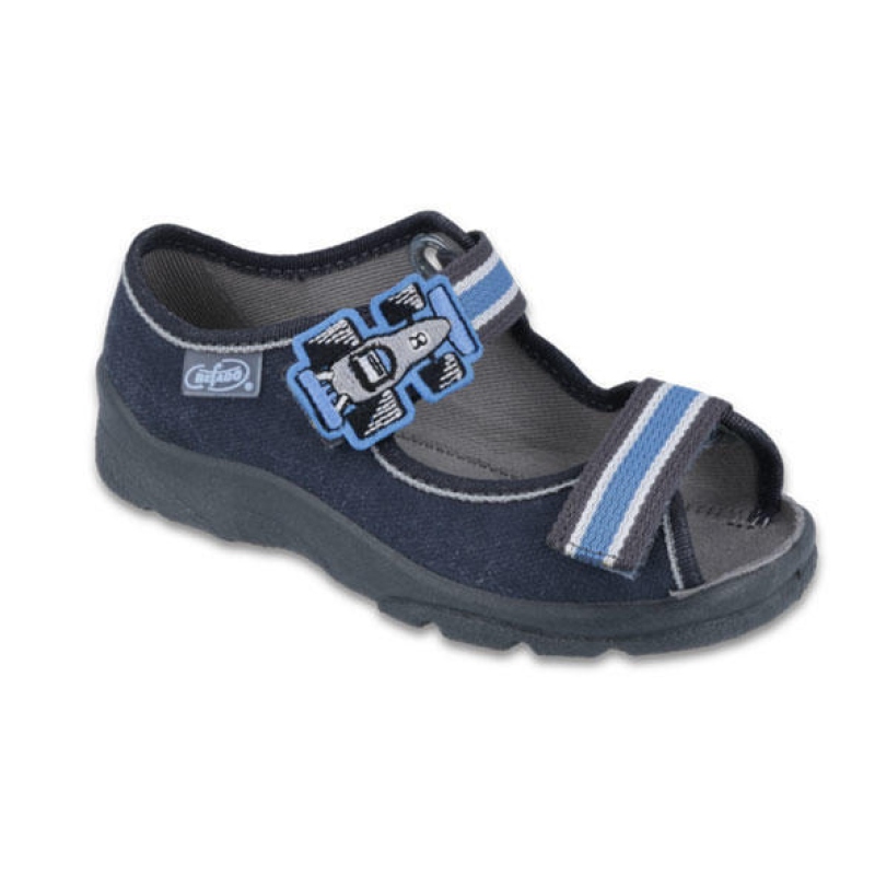 969X127 25 - chl.sandálek s patou, modrá, formule