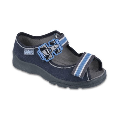 969X127 25 - chl.sandálek s patou, modrá, formule