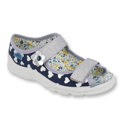 969X148 25 - dívčí sandálky Befado modro-stříbrné