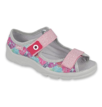 969X149 25 - dívčí sandálky s patou,barevné lístky