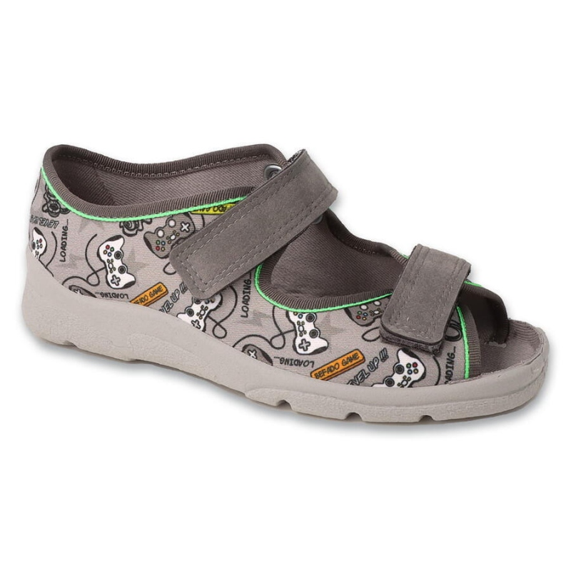 969Y172 - chlapecké sandálky Befado šedé, GAME