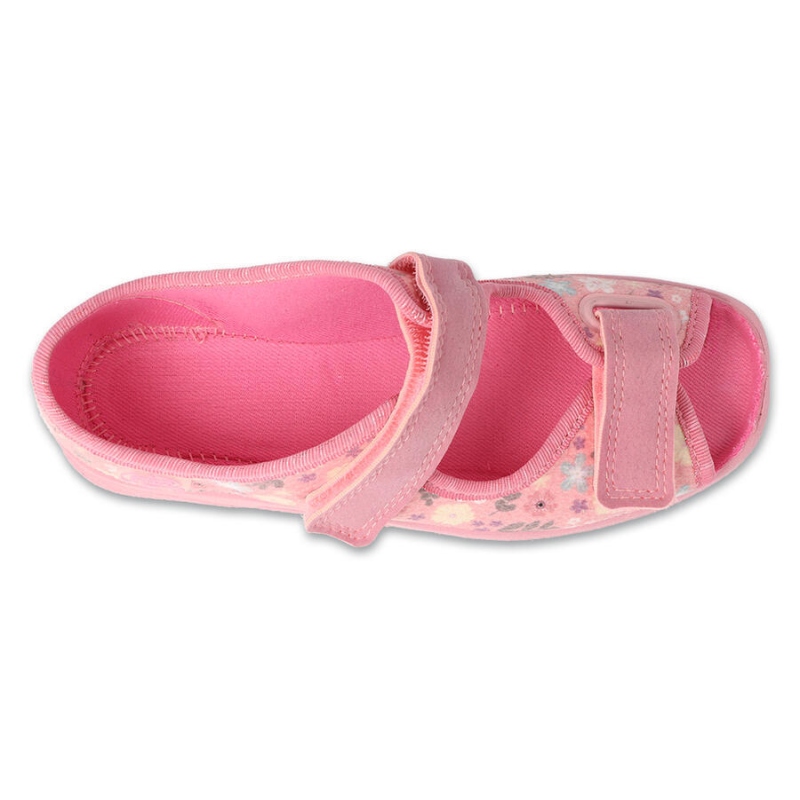 969Y173 31 - dívčí sandálky Befado růžové, kytičky