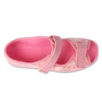 969Y173 31 - dívčí sandálky Befado růžové, kytičky