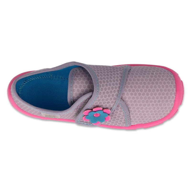 974X528 974Y528 - dívčí bačkorky Befado 1SZ, kytička (navazující model na 273X)