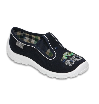 975X169 - chlapecké bačkorky, tm.modrá, auto  (NAVAZUJÍCÍ MODEL NA 290X)