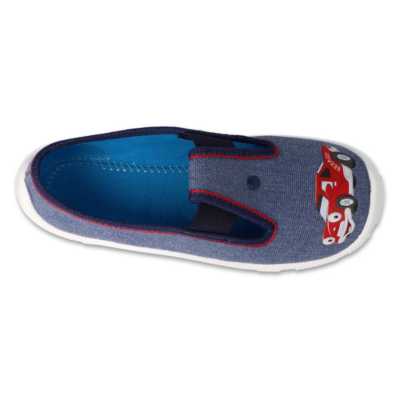 975X180 - chlapecké bačkorky Befado modré, auto  (NAVAZUJÍCÍ MODEL NA 290X)