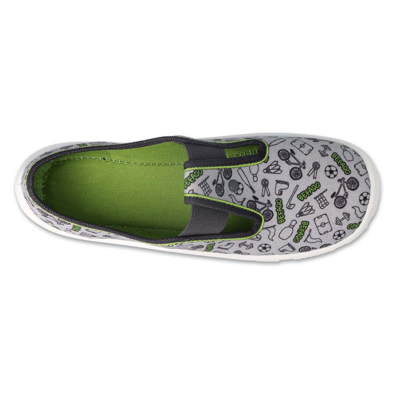 975Y183 - chlapecké bačkorky Befado šedé, SPORT