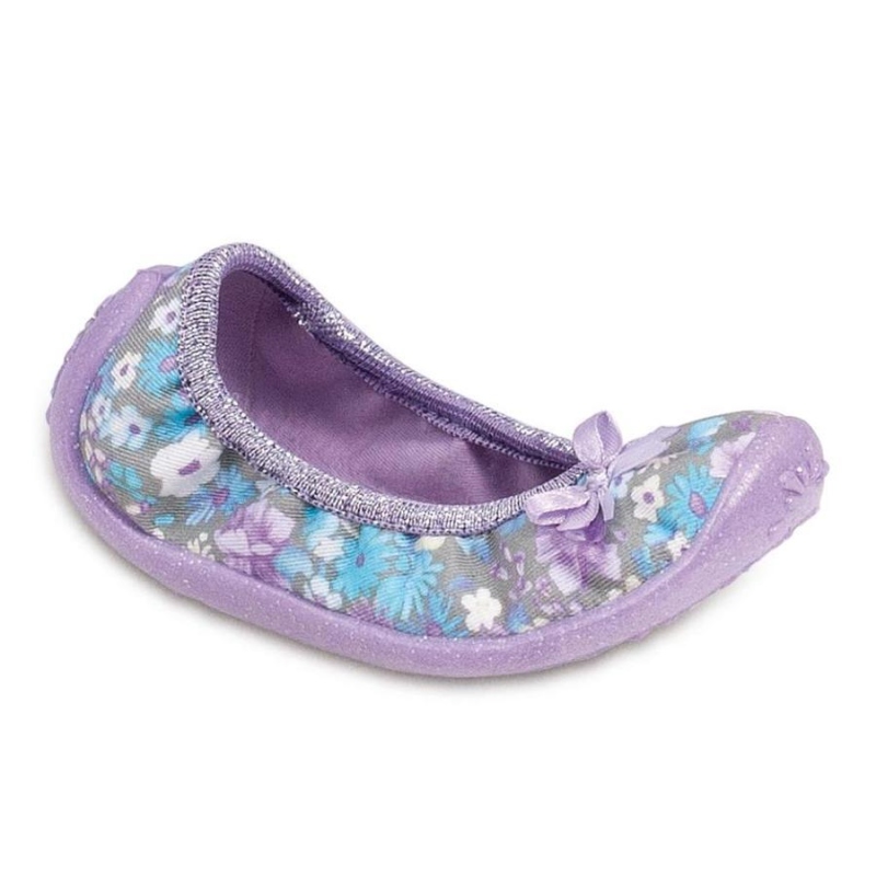 980X049 27 - dívčí nízká, fialová, kytičky