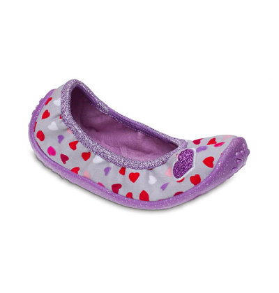 980X056 25 - dívčí nízká, šedo-fialová, srdíčka