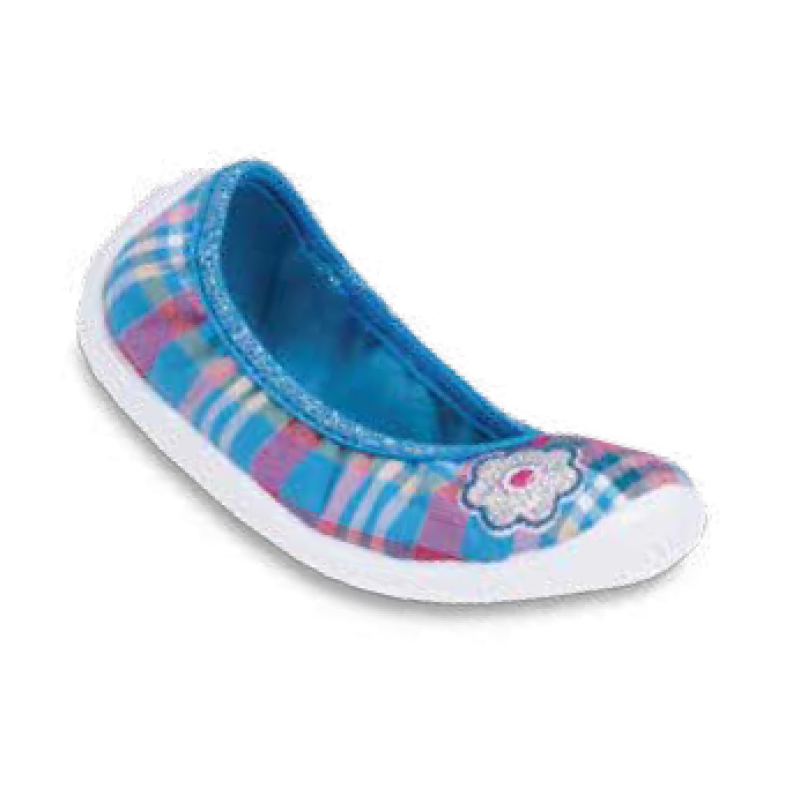 980X063 25 - dívčí nízká, modrorůž., kytička