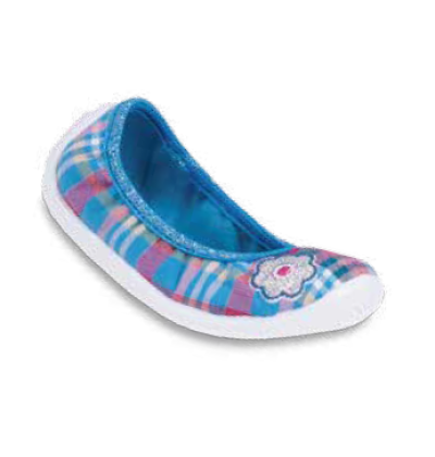 980X063 25 - dívčí nízká, modrorůž., kytička