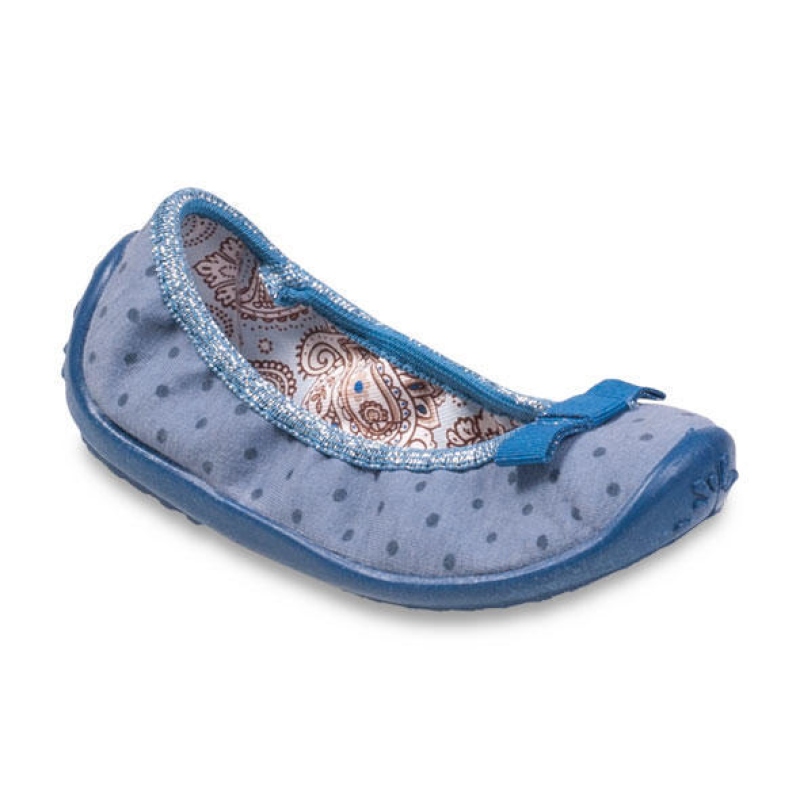 980X074 26 - dívčí nízká. modrá, modré tečky