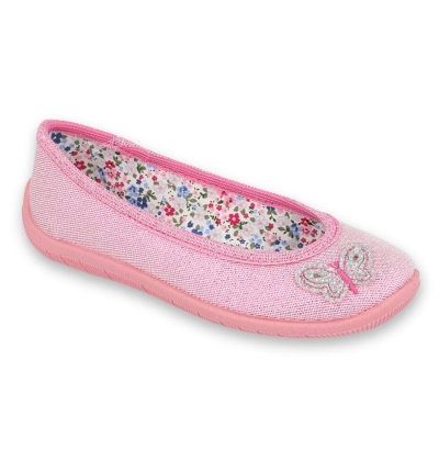 980X098 25 - balerínky Befado, růžová, motýlek