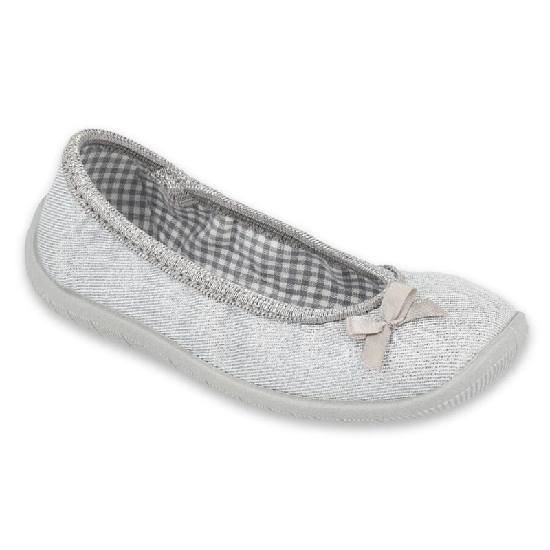 980X102 25 - dívčí balerínky Befado stříbrné