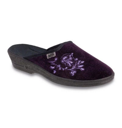 ANIA ZŠ 219D425 36 - fialová, květinový ornament