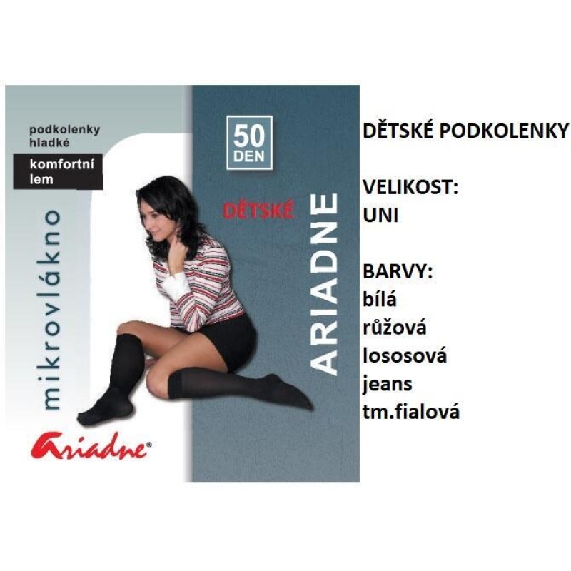 ARIADNE-dětské podkolenky mikrovlákno, lycra, vel. UNI