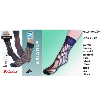 ARIADNE-KELLY ponožky velká síť vzor A