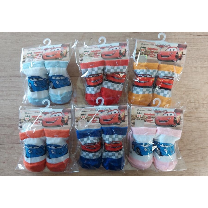 AUTÍČKO-kojenecké ponožky, 0-6 měs.