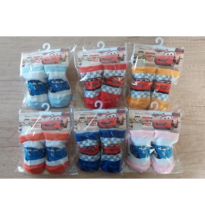 AUTÍČKO-kojenecké ponožky, 0-6 měs.