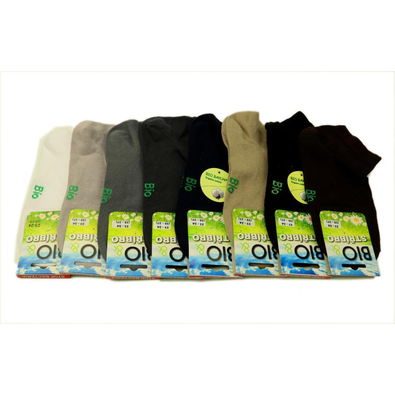 BIO+STŘÍBRO kotníčkové, vel. 23-24 (35-37)