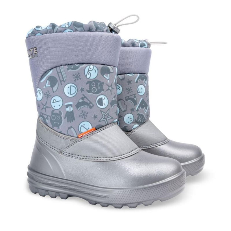 DEMAR-dětské sněhule ALEX C stříbrný