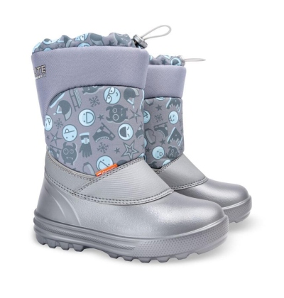 DEMAR-dětské sněhule ALEX C stříbrný