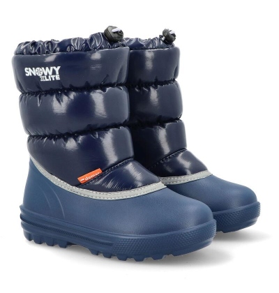 DEMAR - dětské sněhule SNOWY A modré 1212A zateplené ovčí vlnou NOVINKA 12/2023