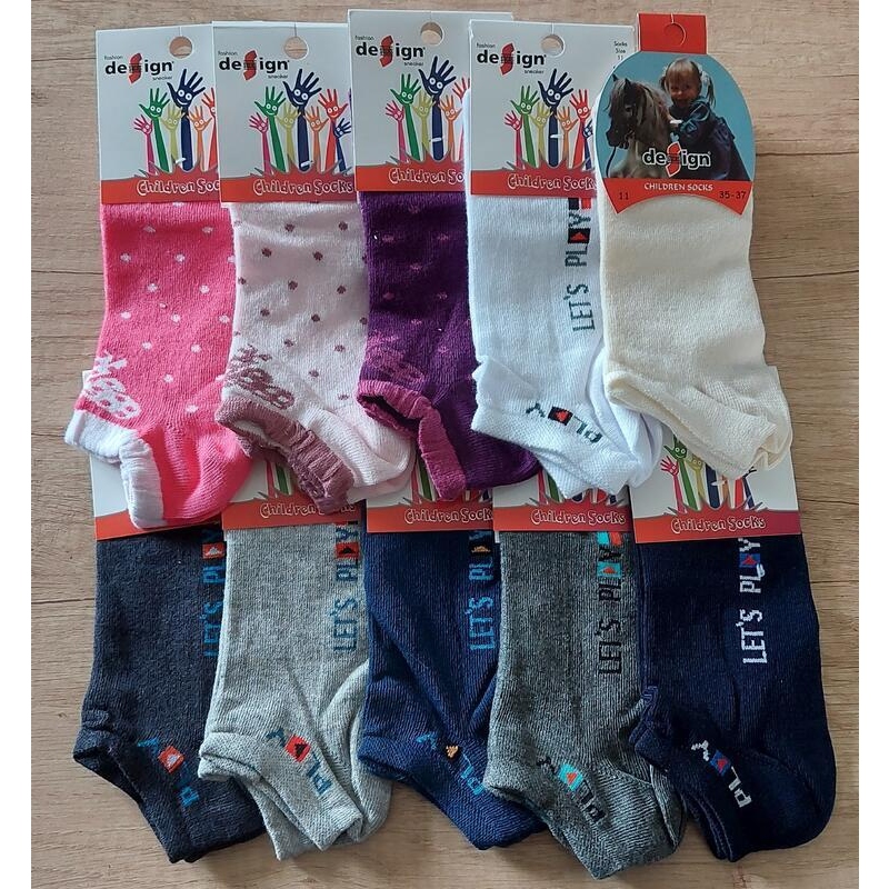 DESIGN SOCKS-dětské kotníčkové ponožky, SDRUŽENÉ