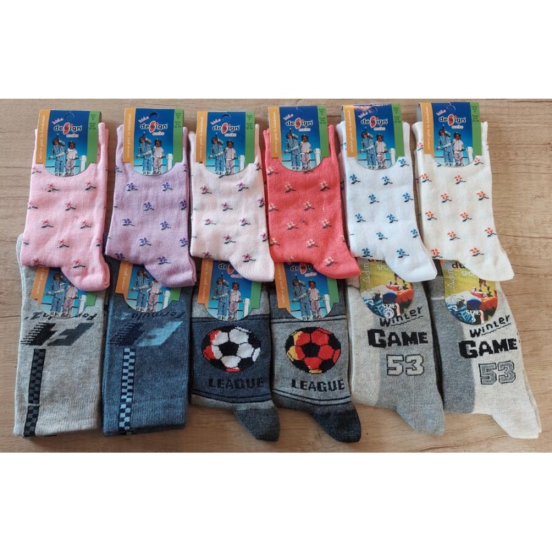 DESIGN SOCKS-dětské slabé ponožky