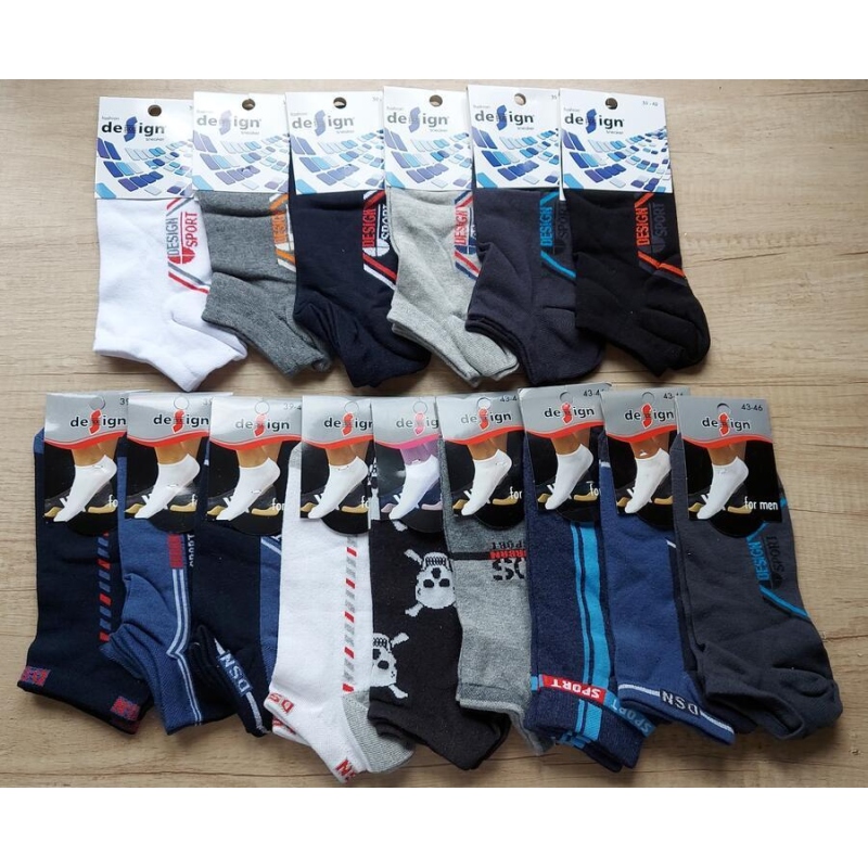 DESIGN SOCKS-pánské kotníčkové ponožky