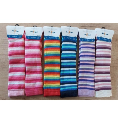 DESIGN SOCKS-PODKOLENKY froté dětské, proužky