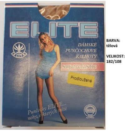 ELITE-IRETANA polomatné, lycra, malý klín